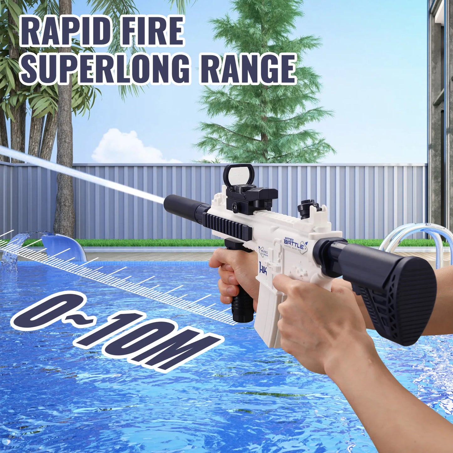 M416 Fully Automatic Electric Water Gun For Kids